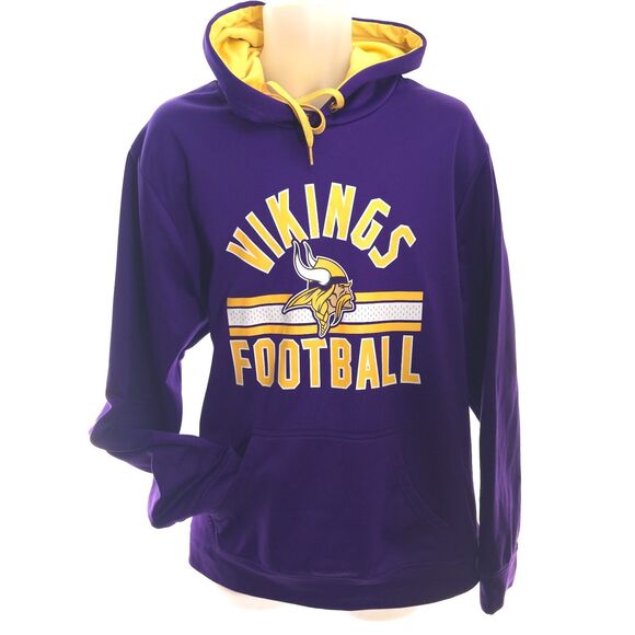 Minnesota Vikings Hoodie Men XL Purple NFL Sweatshirt Football Free Shipping - Picture 3 of 8